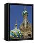 Two Towers, Church of the Savior on the Spilled Blood, St. Petersburg, Russia-Nancy & Steve Ross-Framed Stretched Canvas