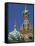 Two Towers, Church of the Savior on the Spilled Blood, St. Petersburg, Russia-Nancy & Steve Ross-Framed Stretched Canvas
