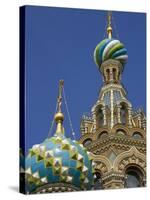 Two Towers, Church of the Savior on the Spilled Blood, St. Petersburg, Russia-Nancy & Steve Ross-Stretched Canvas