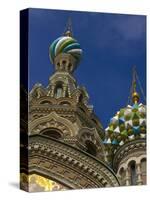 Two Towers, Church of the Savior on the Spilled Blood, St. Petersburg, Russia-Nancy & Steve Ross-Stretched Canvas