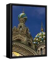 Two Towers, Church of the Savior on the Spilled Blood, St. Petersburg, Russia-Nancy & Steve Ross-Framed Stretched Canvas