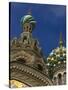 Two Towers, Church of the Savior on the Spilled Blood, St. Petersburg, Russia-Nancy & Steve Ross-Stretched Canvas