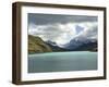 Two Towers Stand in Front of Rio Paine in Torres Del Paine National Park, Chile, South America-McCoy Aaron-Framed Photographic Print