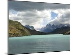 Two Towers Stand in Front of Rio Paine in Torres Del Paine National Park, Chile, South America-McCoy Aaron-Mounted Photographic Print