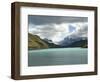 Two Towers Stand in Front of Rio Paine in Torres Del Paine National Park, Chile, South America-McCoy Aaron-Framed Photographic Print