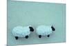 Two Toy Sheep-Den Reader-Mounted Photographic Print