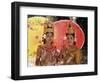 Two Traditional Cambodian Apsara Dancers, Siem Reap Province, Cambodia-Gavin Hellier-Framed Photographic Print