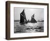 Two Traditional Thames Barges in the Lower Thames Estuary, 1935-null-Framed Photographic Print