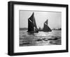 Two Traditional Thames Barges in the Lower Thames Estuary, 1935-null-Framed Photographic Print