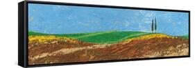 Two Trees, Rolling Hills, Tuscany, 2005-Trevor Neal-Framed Stretched Canvas
