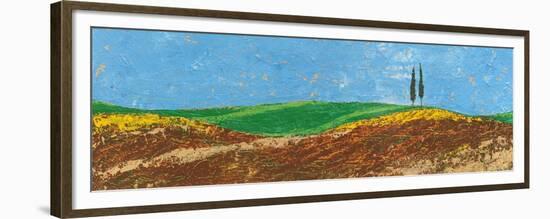 Two Trees, Rolling Hills, Tuscany, 2005-Trevor Neal-Framed Premium Giclee Print