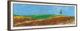 Two Trees, Rolling Hills, Tuscany, 2005-Trevor Neal-Framed Premium Giclee Print