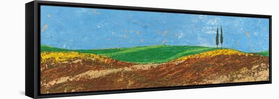 Two Trees, Rolling Hills, Tuscany, 2005-Trevor Neal-Framed Stretched Canvas