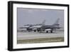 Two Turkish Air Force F-16C-D Block 52+ Aircraft Ready for Take-Off-Stocktrek Images-Framed Photographic Print