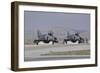 Two Turkish Air Force F-4E 2020 Terminator Aircraft Standby with Crew Chiefs-Stocktrek Images-Framed Photographic Print