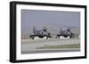 Two Turkish Air Force F-4E 2020 Terminator Aircraft Standby with Crew Chiefs-Stocktrek Images-Framed Photographic Print