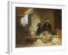 Two Turks in a Coffee House-Carl Spitzweg-Framed Giclee Print