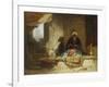 Two Turks in a Coffee House-Carl Spitzweg-Framed Giclee Print