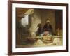 Two Turks in a Coffee House-Carl Spitzweg-Framed Giclee Print