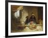 Two Turks in a Coffee House-Carl Spitzweg-Framed Giclee Print