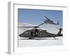 Two U.S. Army UH-60 Black Hawk Helicopters-Stocktrek Images-Framed Photographic Print