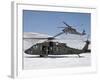 Two U.S. Army UH-60 Black Hawk Helicopters-Stocktrek Images-Framed Photographic Print