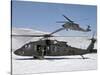 Two U.S. Army UH-60 Black Hawk Helicopters-Stocktrek Images-Stretched Canvas