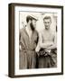 Two US Navy Sailors in Overalls,1942-null-Framed Photographic Print
