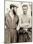 Two US Navy Sailors in Overalls,1942-null-Mounted Photographic Print