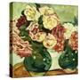 Two Vases of Roses; Deux Vases De Roses, 1907 (Oil on Board)-Louis Valtat-Stretched Canvas