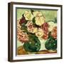 Two Vases of Roses; Deux Vases De Roses, 1907 (Oil on Board)-Louis Valtat-Framed Giclee Print