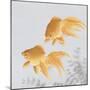 Two Veil Tailed Goldfish-Ohara Koson-Mounted Giclee Print