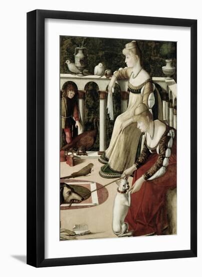 Two Venetian Courtesans-Vittore Carpaccio-Framed Giclee Print