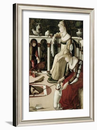 Two Venetian Courtesans-Vittore Carpaccio-Framed Giclee Print