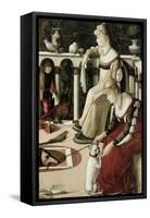 Two Venetian Courtesans-Vittore Carpaccio-Framed Stretched Canvas