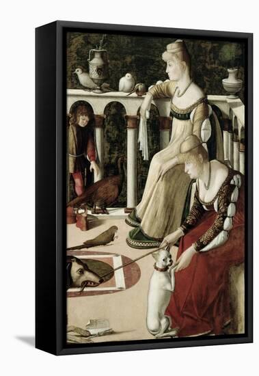 Two Venetian Courtesans-Vittore Carpaccio-Framed Stretched Canvas