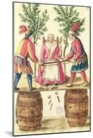 Two Venetian Magicians Sawing a Woman in Half-Jan van Grevenbroeck-Mounted Giclee Print