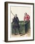 Two Venetian Nobleman Playing Billiards, by Jan Grevenbroeck (1731-1807), Italy, 18th Century-null-Framed Giclee Print