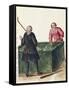 Two Venetian Nobleman Playing Billiards, by Jan Grevenbroeck (1731-1807), Italy, 18th Century-null-Framed Stretched Canvas