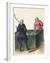 Two Venetian Nobleman Playing Billiards, by Jan Grevenbroeck (1731-1807), Italy, 18th Century-null-Framed Giclee Print