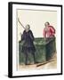 Two Venetian Nobleman Playing Billiards, by Jan Grevenbroeck (1731-1807), Italy, 18th Century-null-Framed Giclee Print