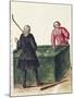 Two Venetian Nobleman Playing Billiards, by Jan Grevenbroeck (1731-1807), Italy, 18th Century-null-Mounted Giclee Print