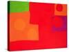 Two Vermillions, Green and Purple in Red: March 1965-Patrick Heron-Stretched Canvas