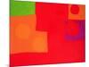 Two Vermillions, Green and Purple in Red: March 1965-Patrick Heron-Mounted Giclee Print