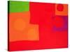 Two Vermillions, Green and Purple in Red: March 1965-Patrick Heron-Stretched Canvas