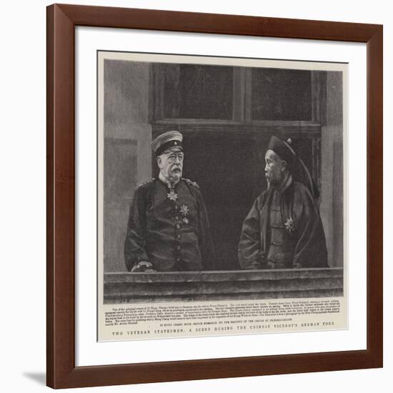 Two Veteran Statesmen, a Scene During the Chinese Viceroy's German Tour-null-Framed Giclee Print