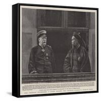 Two Veteran Statesmen, a Scene During the Chinese Viceroy's German Tour-null-Framed Stretched Canvas