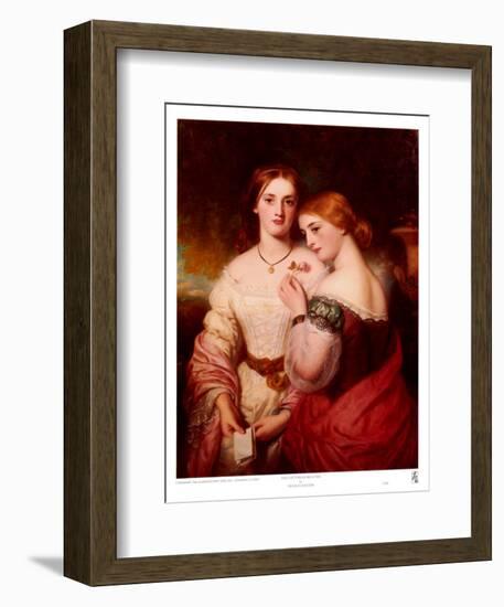 Two Victorian Beauties-Charles Baxter-Framed Art Print