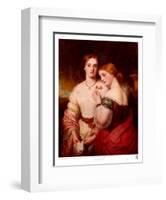 Two Victorian Beauties-Charles Baxter-Framed Art Print