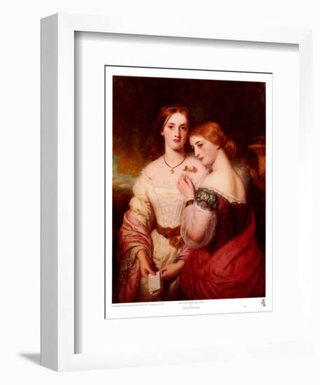 Two Victorian Beauties-Charles Baxter-Framed Art Print